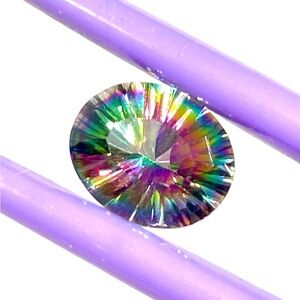 New 5.2ct Oval Mystic Topaz 12x10mm